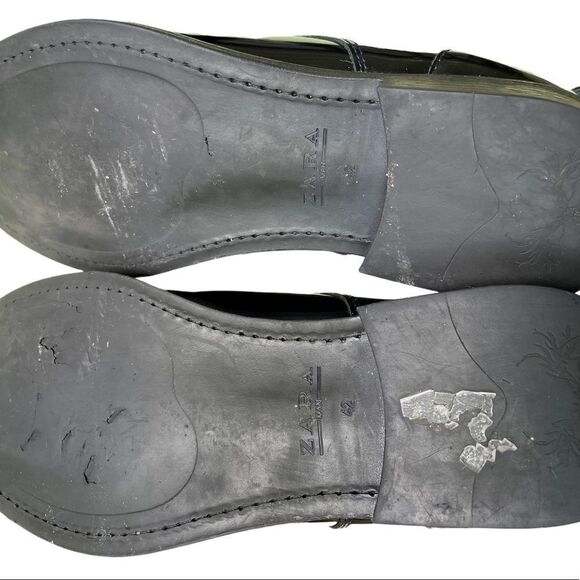 ZARA Men’s Dress Shoe. Black & Blue. Size 42 main image 5